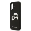  iPhone 17 fekete Karl Lagerfeld Liquid Silicone Double Heads MagSafe tok - 5