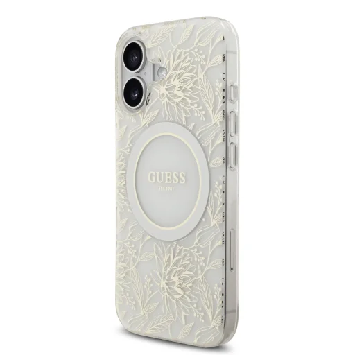  iPhone 17 Guess IML Flowers Allover Strap MagSafe tok - 2