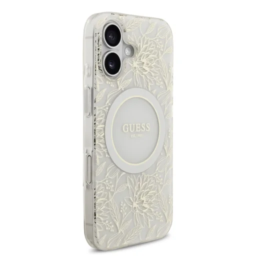  iPhone 17 Guess IML Flowers Allover Strap MagSafe tok - 3