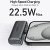 Powerbank Anker Nano USB-C Verzió, 5000mAh, 22.5W, PD, Fekete thumbnail