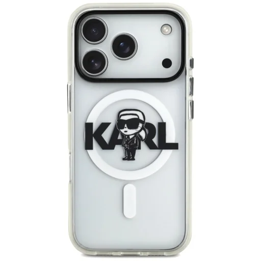 iPhone 17 Pro Átlátszó Karl Lagerfeld - IML MagSafe Sketch Logo (KLHMP17LHGKIGKBT) tok - 2