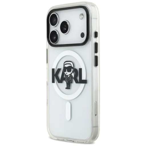 iPhone 17 Pro Átlátszó Karl Lagerfeld - IML MagSafe Sketch Logo (KLHMP17LHGKIGKBT) tok - 5