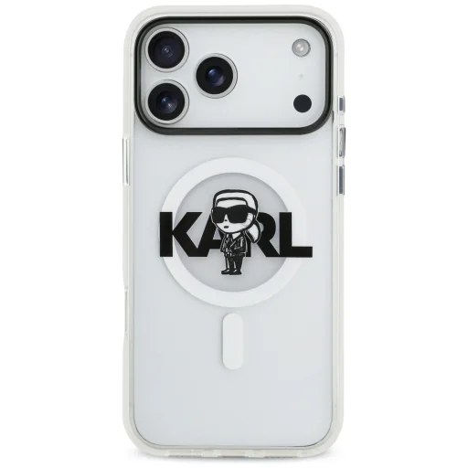iPhone 17 Pro Max Átlátszó Karl Lagerfeld - IML MagSafe Sketch Logo (KLHMP17XHGKIGKBT) tok - 2