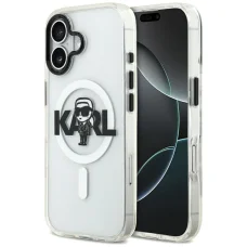 iPhone 17 - Karl Lagerfeld IML MagSafe Sketch Logo (KLHMP17SHGKIGKBT) - Átlátszó Karl tok