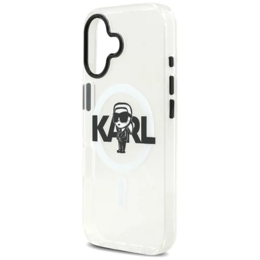 iPhone 17 - Karl Lagerfeld IML MagSafe Sketch Logo (KLHMP17SHGKIGKBT) - Átlátszó Karl tok - 5