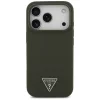 iPhone 17 Pro Khaki Guess - Silicone Triangle Logo MagSafe (GUHMP17LSCTRLMA) tok thumbnail
