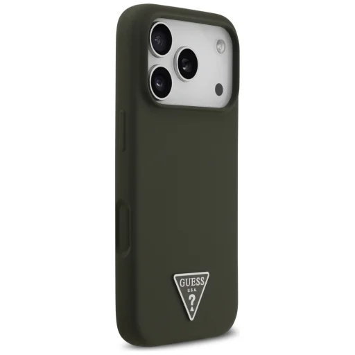 iPhone 17 Pro Khaki Guess - Silicone Triangle Logo MagSafe (GUHMP17LSCTRLMA) tok - 4