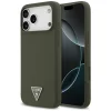 iPhone 17 Pro Max Guess - Silicone Triangle Logo MagSafe (GUHMP17XSCTRLMA) - Khaki tok thumbnail