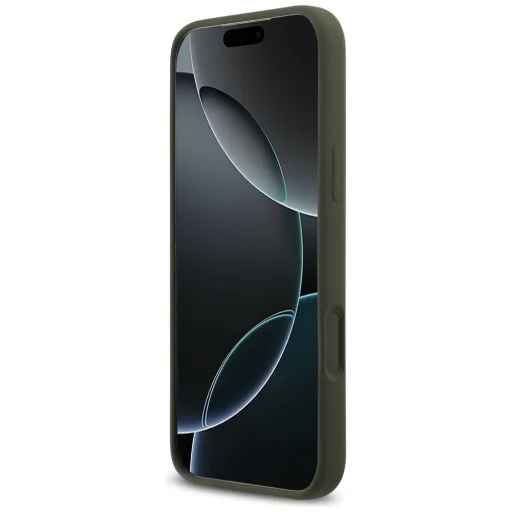 iPhone 17 Pro Max Guess - Silicone Triangle Logo MagSafe (GUHMP17XSCTRLMA) - Khaki tok - 3