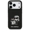 iPhone 17 Pro Fekete Karl Lagerfeld - Silicone Sketch & Logo (KLHMP17LSKCGRGOK) - Karl&Choupette tok - 6