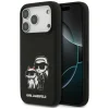 iPhone 17 Pro Fekete Karl Lagerfeld - Silicone Sketch & Logo (KLHMP17LSKCGRGOK) - Karl&Choupette tok