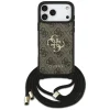 iPhone 17 Pro Max Guess 4G Big Logo Cord Stap Crossbody barna tok thumbnail