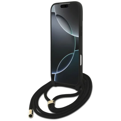 iPhone 17 Pro Max Guess 4G Big Logo Cord Stap Crossbody barna tok - 7