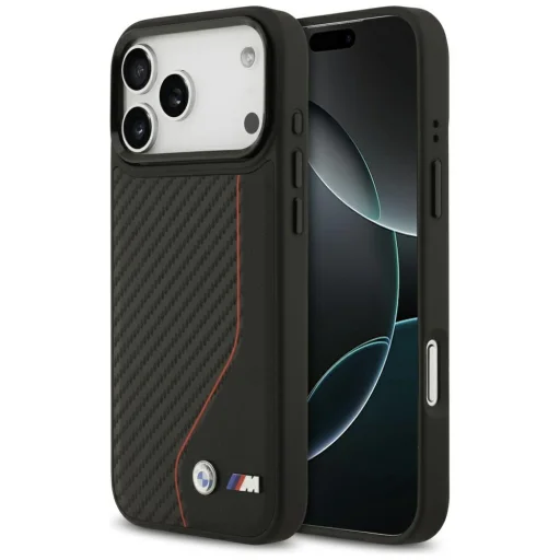 iPhone 17 Pro Max BMW M Carbon Line & Logo MagSafe piros tok - 2