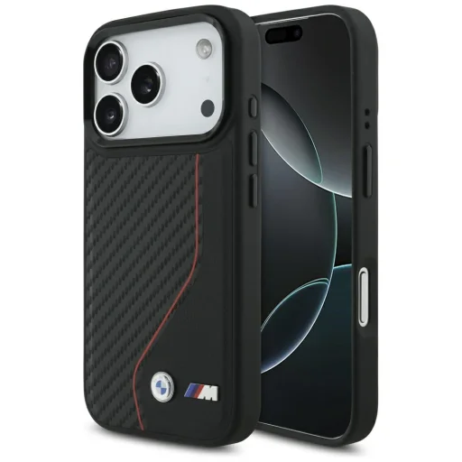 iPhone 17 Pro BMW M Carbon Line & Logo MagSafe piros tok - 1