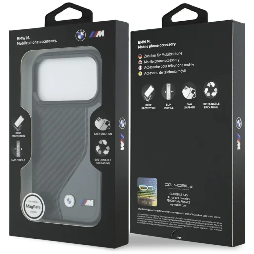 iPhone 17 Pro BMW M Carbon Logo MagSafe tok antracit - 8