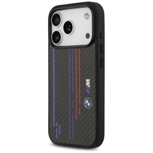 iPhone 17 Pro BMW M Kevlar Lines & Logo MagSafe tok fekete - 2