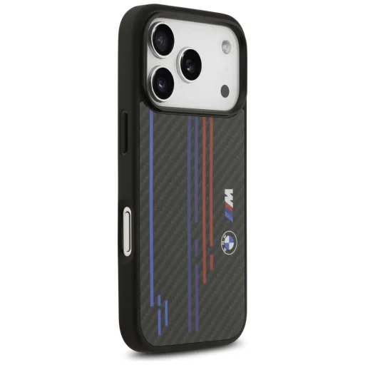 iPhone 17 Pro BMW M Kevlar Lines & Logo MagSafe tok fekete - 3