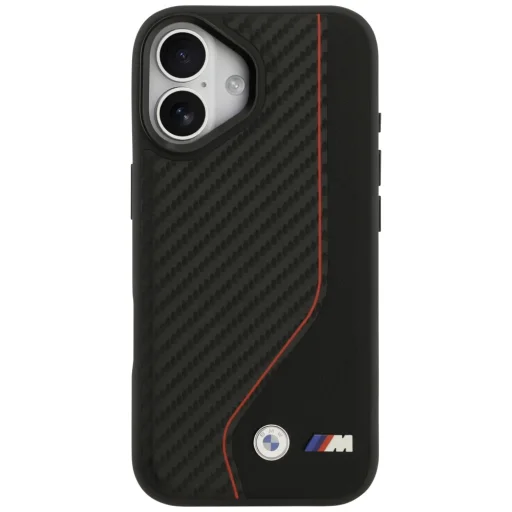 iPhone 17 BMW M Carbon Line & Logo MagSafe tok piros - 3