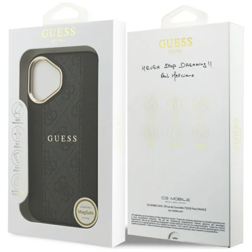 iPhone 17 Guess 4G Stripe MagSafe fekete tok - 8