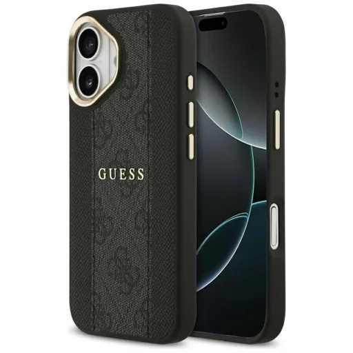 iPhone 17 Guess 4G Stripe MagSafe fekete tok - 1