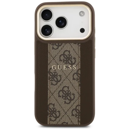 iPhone 17 Pro Guess 4G Stripe MagSafe barna tok - 3