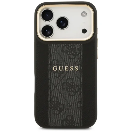 iPhone 17 Pro Guess 4G Stripe MagSafe fekete tok - 3