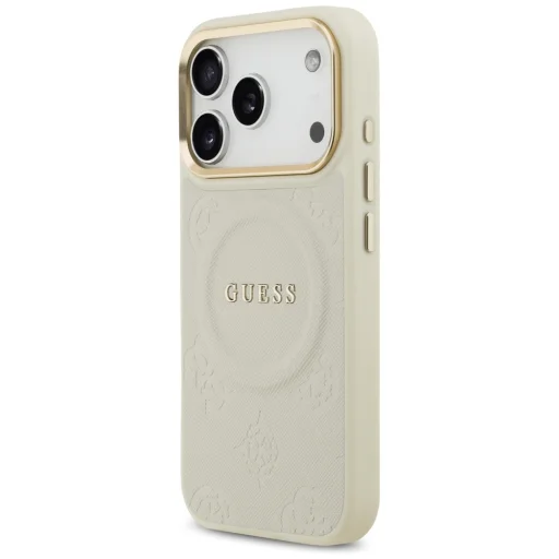 iPhone 17 Pro Guess Peony Hot Stamp MagSafe tok bézs - 2