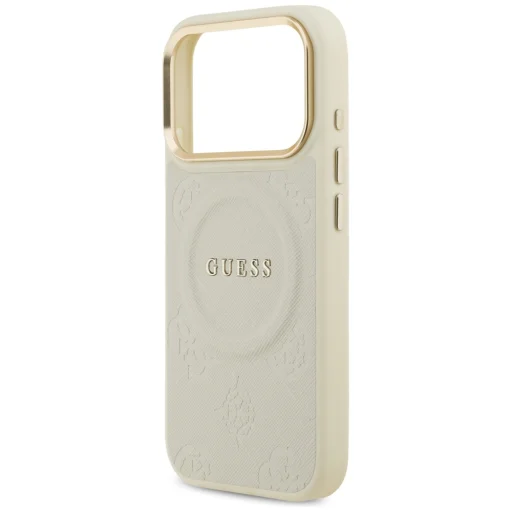 iPhone 17 Pro Guess Peony Hot Stamp MagSafe tok bézs - 6