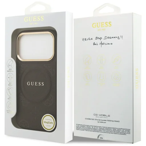 iPhone 17 Pro Guess Peony Hot Stamp MagSafe tok barna - 8