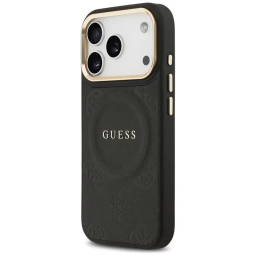iPhone 17 Pro Guess Peony Hot Stamp MagSafe fekete tok - 2