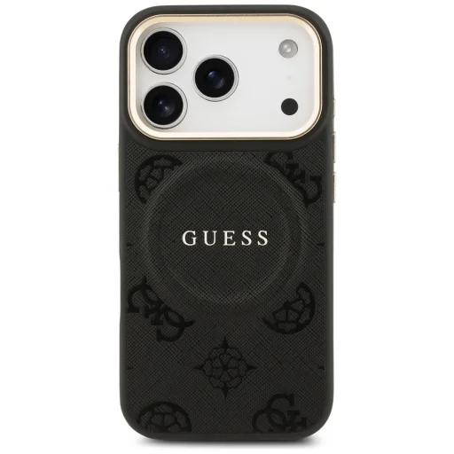 iPhone 17 Pro Guess Peony Hot Stamp MagSafe fekete tok - 3