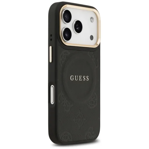iPhone 17 Pro Guess Peony Hot Stamp MagSafe fekete tok - 4