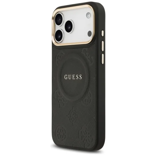 iPhone 17 Pro Max Guess Peony Hot Stamp MagSafe fekete tok - 2