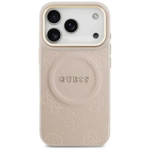 iPhone 17 Pro Guess Peony Hot Stamp MagSafe tok rózsaszín - 3