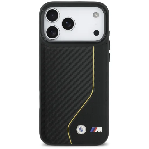 iPhone 17 Pro Max BMW M Carbon Line & Logo MagSafe sárga tok - 3