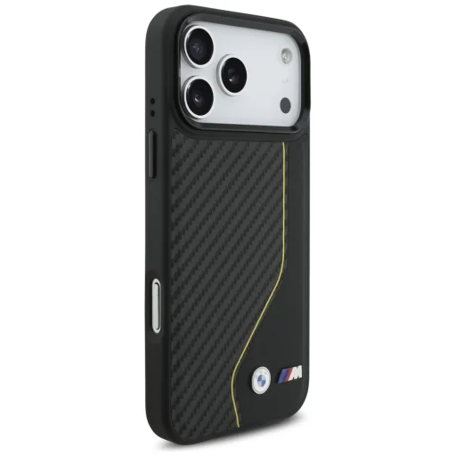iPhone 17 Pro Max BMW M Carbon Line & Logo MagSafe sárga tok - 4