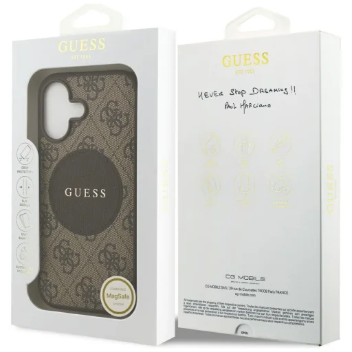 iPhone 17 Guess 4G Circle Classic Logo MagSafe tok barna - 8