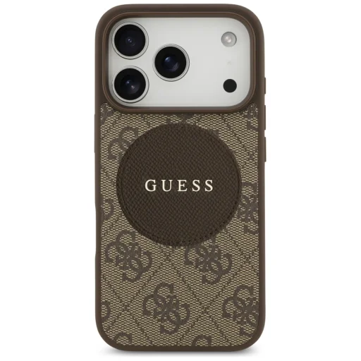 iPhone 17 Pro Guess 4G Circle Classic Logo MagSafe tok barna - 3