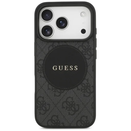 iPhone 17 Pro Guess 4G Circle Classic Logo MagSafe fekete tok - 3
