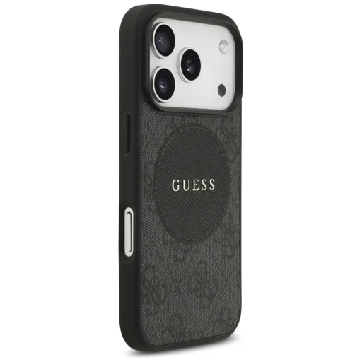 iPhone 17 Pro Guess 4G Circle Classic Logo MagSafe fekete tok - 4