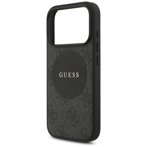 iPhone 17 Pro Guess 4G Circle Classic Logo MagSafe fekete tok - 6