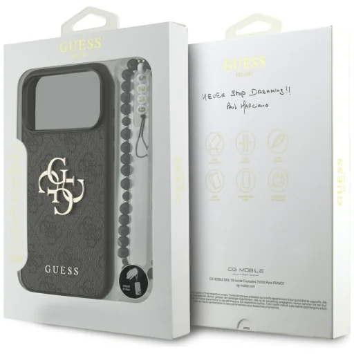 iPhone 17 Pro Max Guess 4G Strap 4G Classic Logo fekete tok - 15