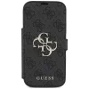 iPhone 17 Pro Guess Book 4G Metal Logo fekete tok - 5