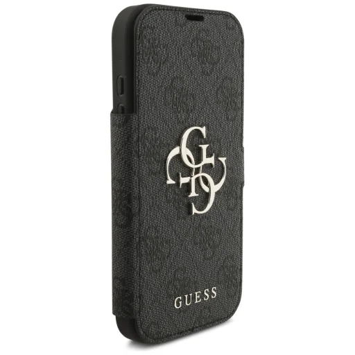 iPhone 17 Pro Guess Book 4G Metal Logo fekete tok - 4