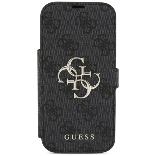 iPhone 17 Pro Guess Book 4G Metal Logo fekete tok - 5