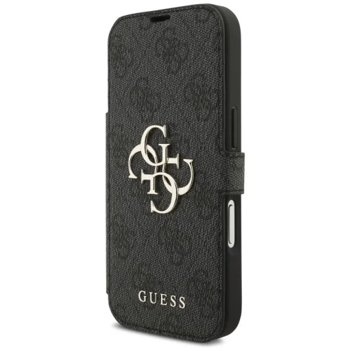 iPhone 17 Pro Guess Book 4G Metal Logo fekete tok - 6