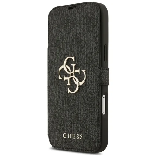 iPhone 17 Pro Max Guess Book 4G Metal Logo fekete tok - 5