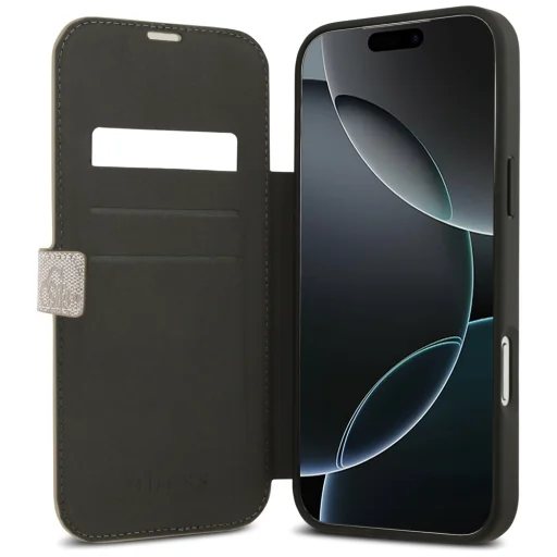 iPhone 17 Pro Max Guess Book 4G Metal Logo rózsaszín tok - 11