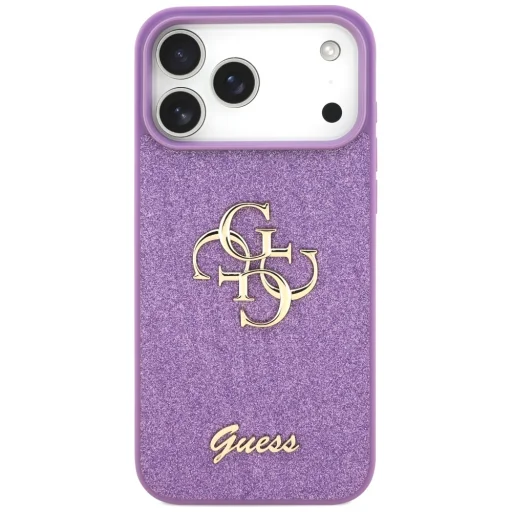 iPhone 17 Pro Max Guess Fix Glitter Nagy 4G lila tok - 3